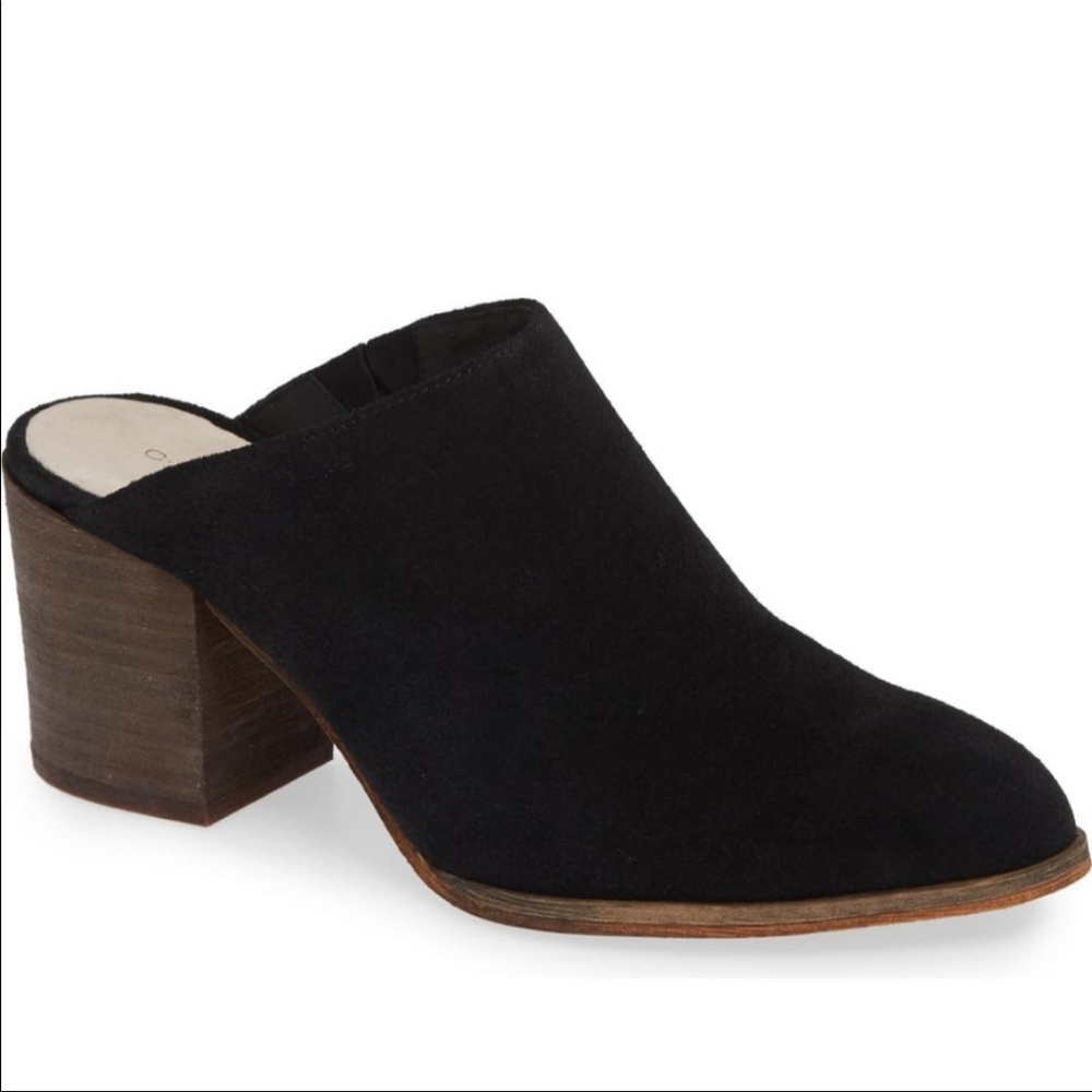 Caslon western style suede mules